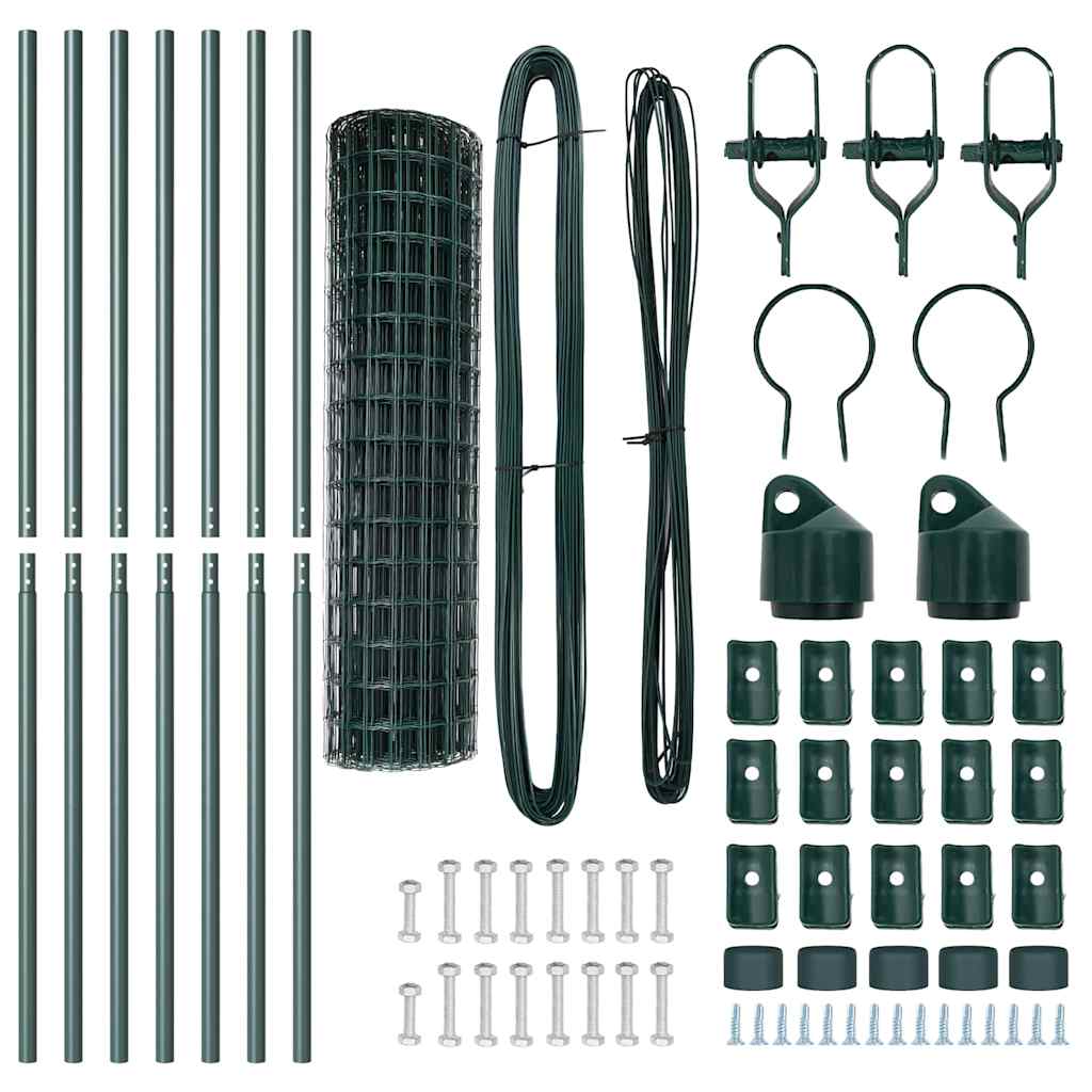Euro Fence Ground Fix 10 x 1 m PVC-Coated Steel Green Mesh