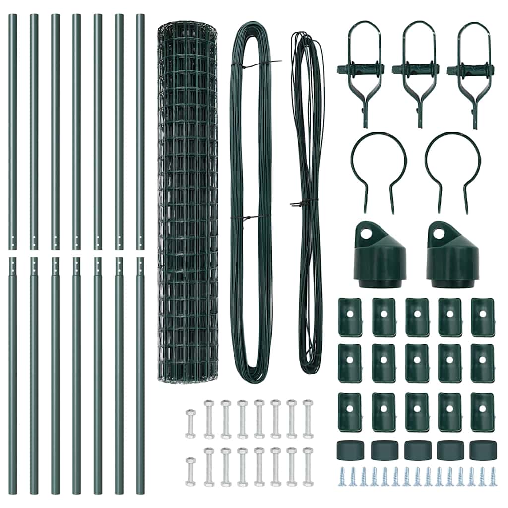 Euro Fence Ground Fix 10 x 1.5 m PVC-Coated Steel Green Mesh
