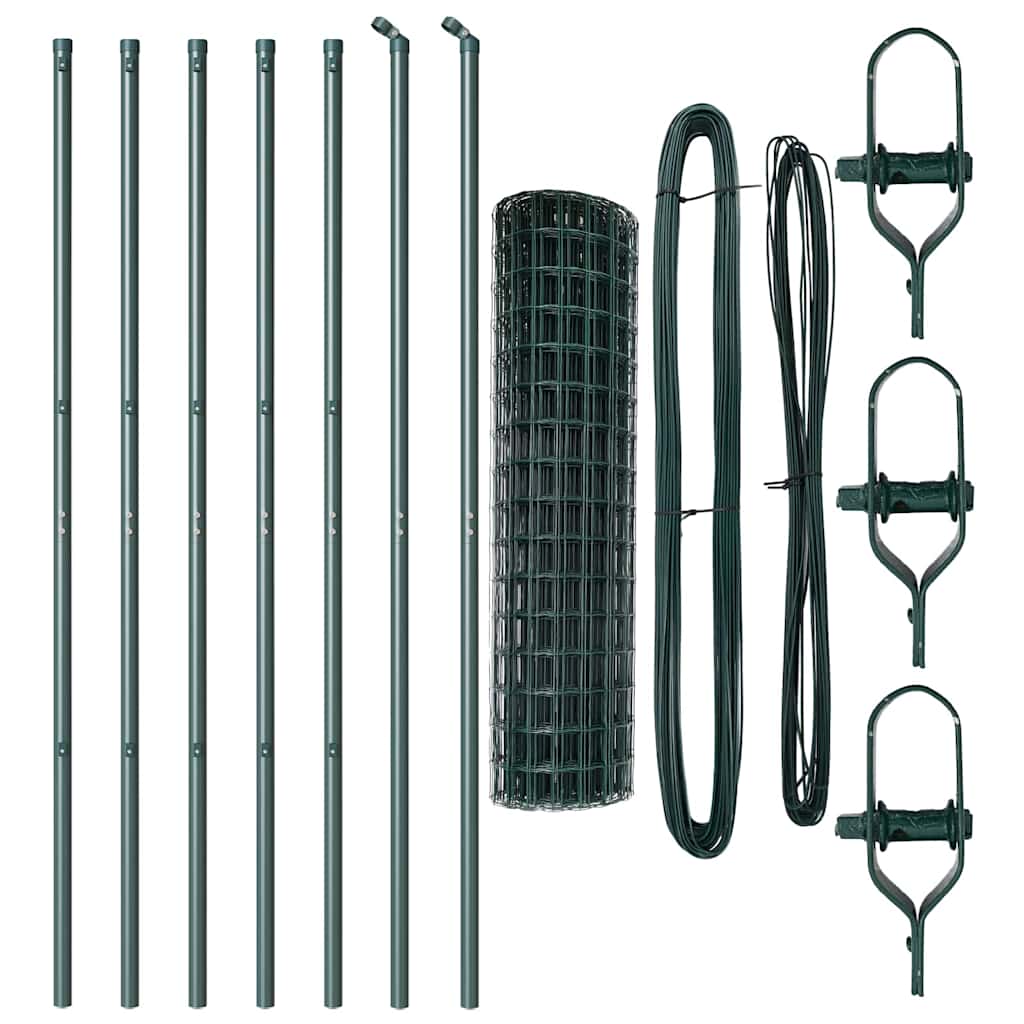 Euro Fence Ground Fix 10 x 1.2 m PVC-Coated Steel Green Mesh