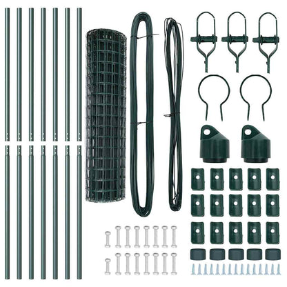 Euro Fence Ground Fix 10 x 1.2 m PVC-Coated Steel Green Mesh