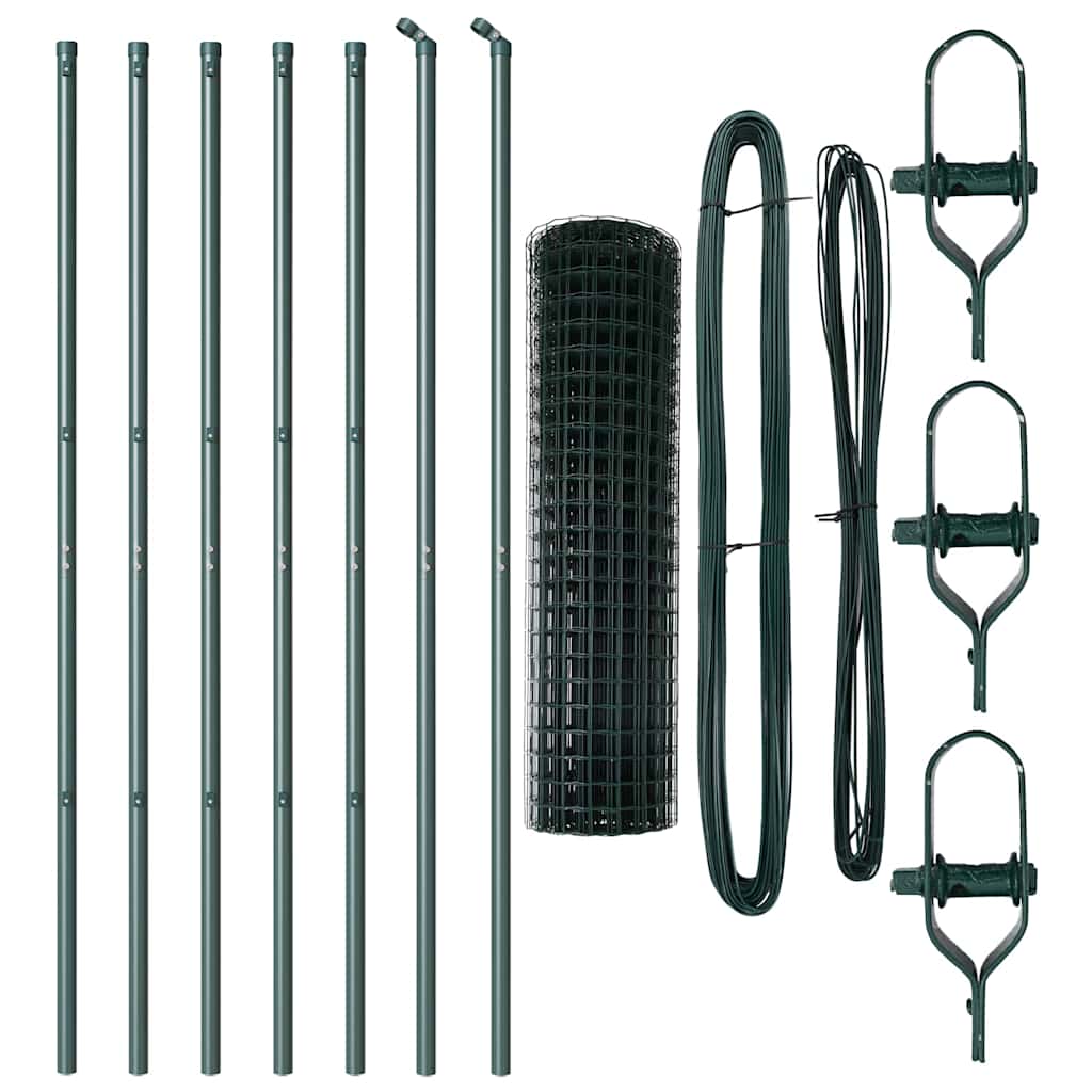 Euro Fence Ground Fix 10 x 1.2 m PVC-Coated Steel Green Mesh