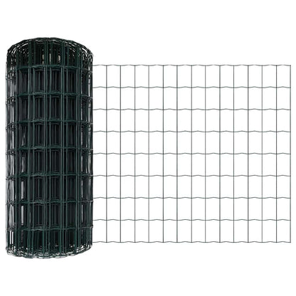 Euro Fence Ground Fix 25 x 0.8 m PVC-Coated Steel Green Mesh