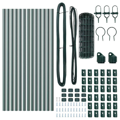 Euro Fence Ground Fix 25 x 0.8 m PVC-Coated Steel Green Mesh