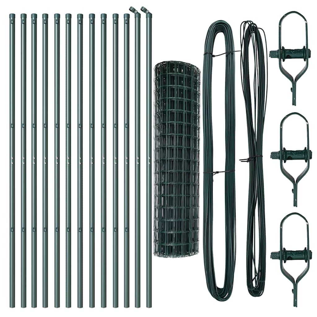 Euro Fence Ground Fix 25 x 1 m PVC-Coated Steel Green Mesh