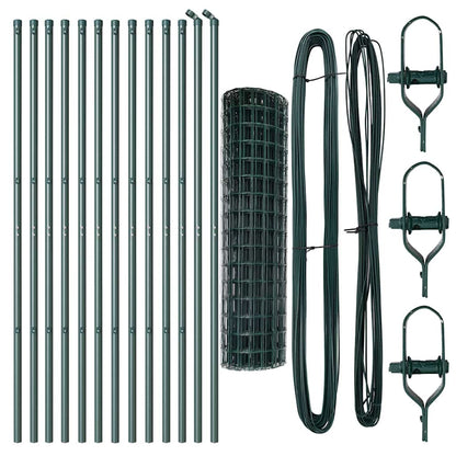 Euro Fence Ground Fix 25 x 1 m PVC-Coated Steel Green Mesh