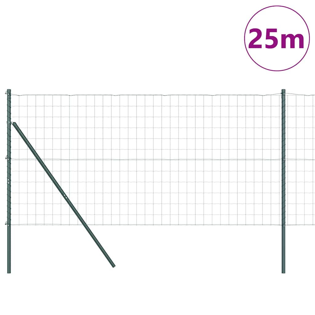 Euro Fence Ground Fix 25 x 1 m PVC-Coated Steel Green Mesh