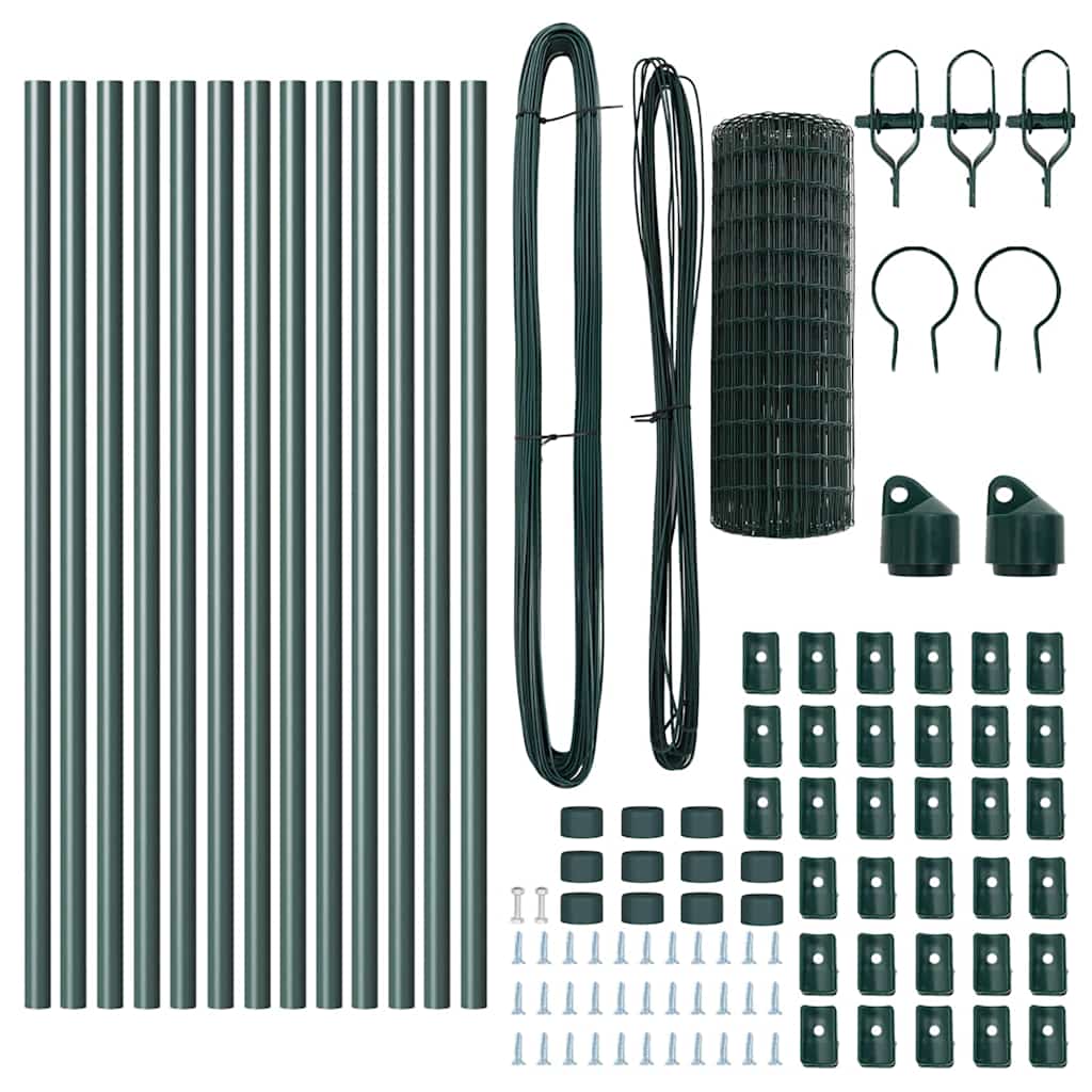 Euro Fence Ground Fix 25 x 0.4 m PVC-Coated Steel Green Mesh