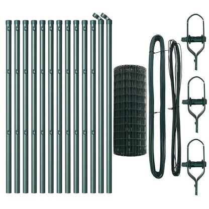 Euro Fence Ground Fix 25 x 0.8 m PVC-Coated Steel Green Mesh