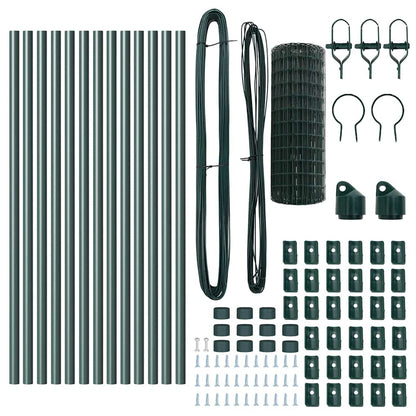 Euro Fence Ground Fix 25 x 0.8 m PVC-Coated Steel Green Mesh