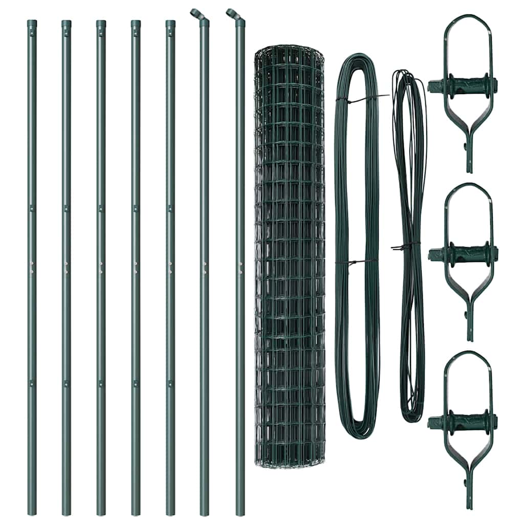 Euro Fence Ground Fix 10 x 1.5 m PVC-Coated Steel Green Mesh