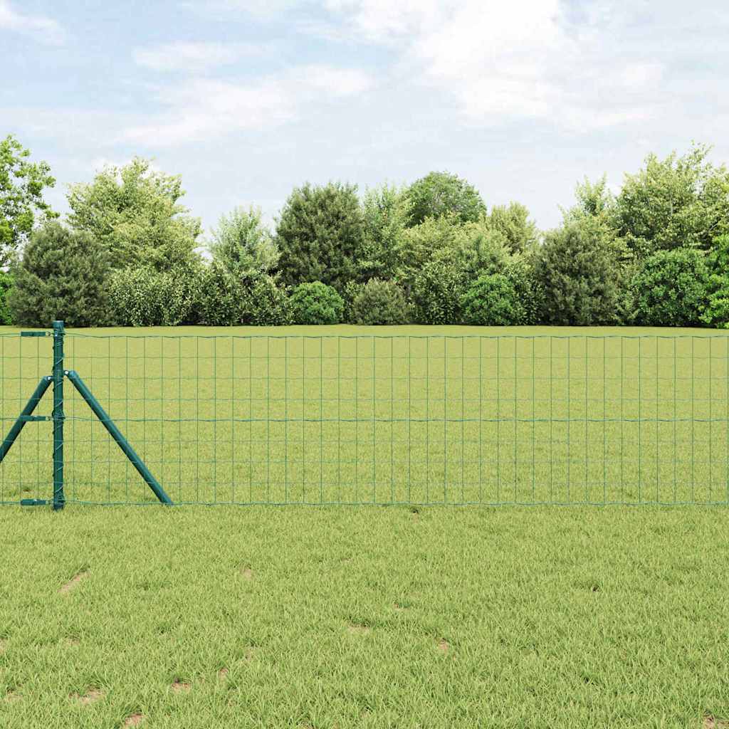 Euro Fence Ground Fix 25 x 0.8 m PVC-Coated Steel Green Mesh