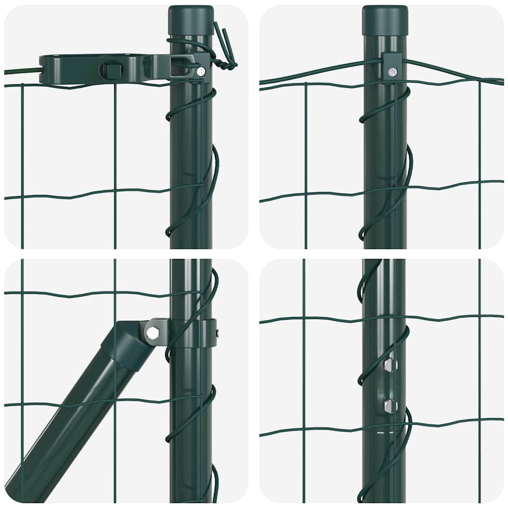 Euro Fence Ground Fix 25 x 1.2 m PVC-Coated Steel Green Mesh