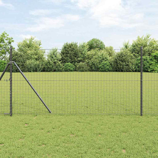 Euro Fence Ground Fix 10 x 1.4 m PVC-Coated Steel Grey Mesh