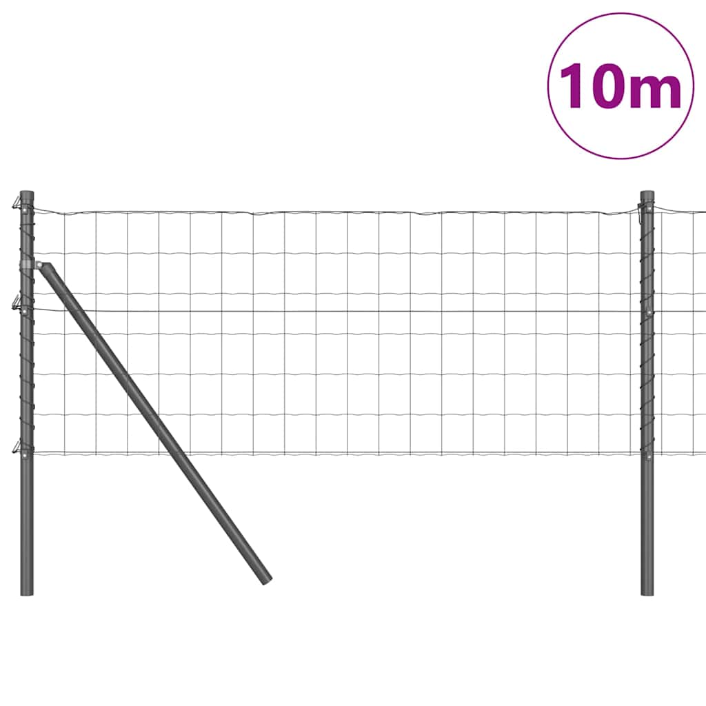 Euro Fence Ground Fix 10 x 0.6 m PVC-Coated Steel Grey Mesh