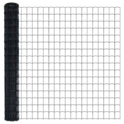 Euro Fence Ground Fix 10 x 1.5 m PVC-Coated Steel Grey Mesh