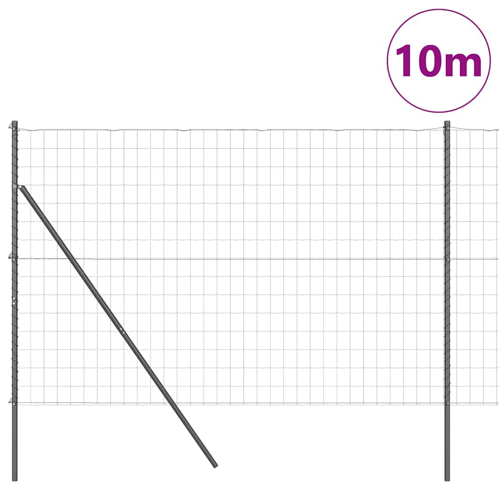 Euro Fence Ground Fix 10 x 1.5 m PVC-Coated Steel Grey Mesh