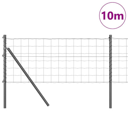 Euro Fence Ground Fix 10 x 0.8 m PVC-Coated Steel Grey Mesh
