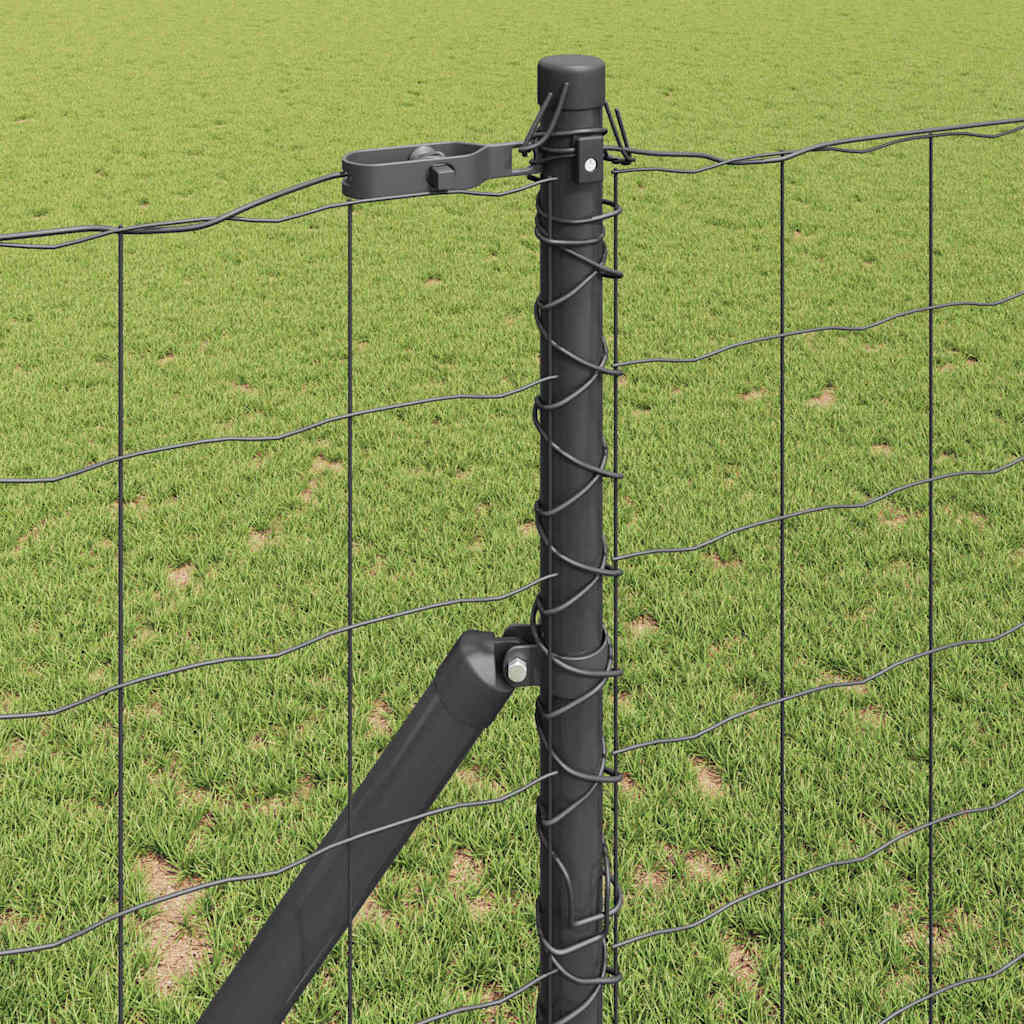 Euro Fence Ground Fix 10 x 1 m PVC-Coated Steel Grey Mesh