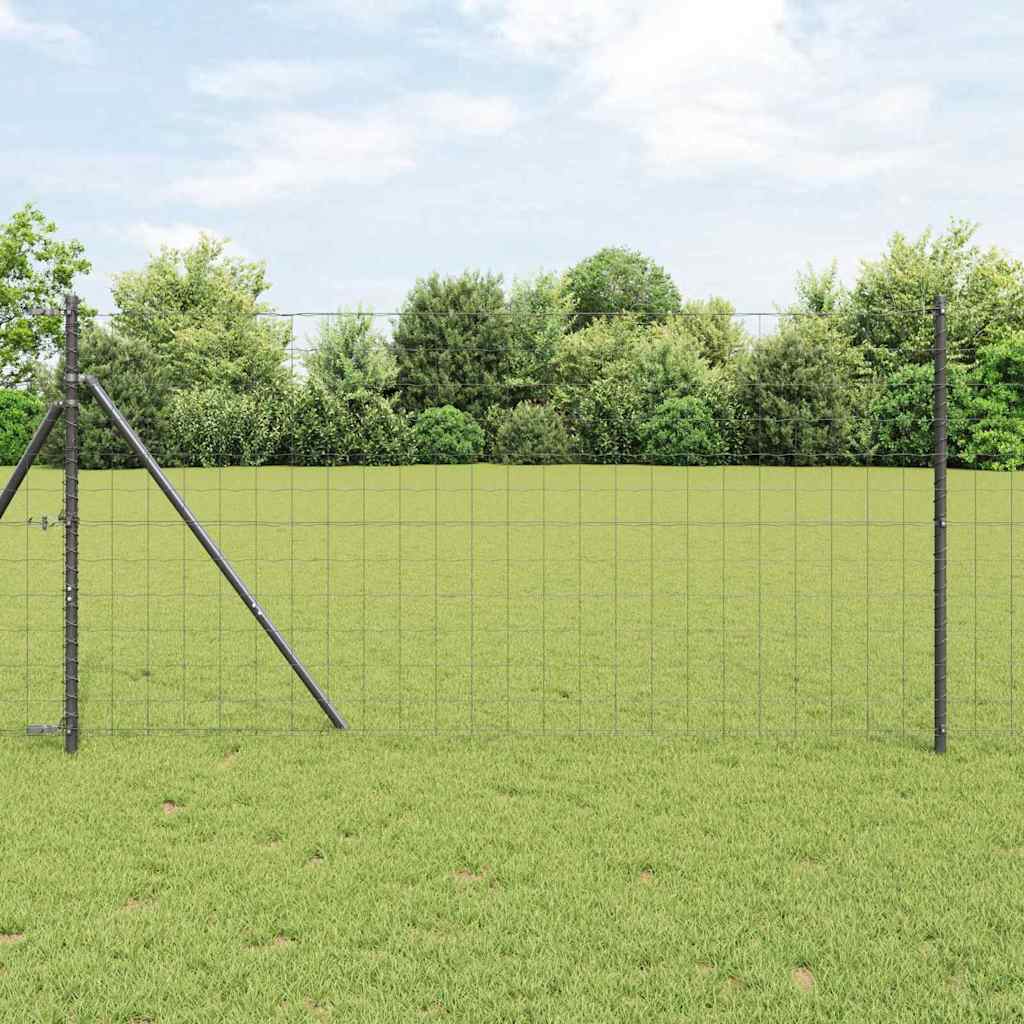 Euro Fence Ground Fix 10 x 1 m PVC-Coated Steel Grey Mesh