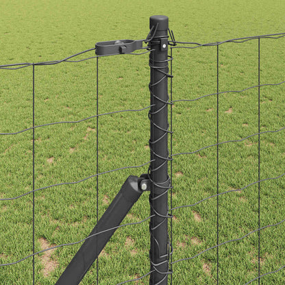 Euro Fence Ground Fix 10 x 1.2 m PVC-Coated Steel Grey Mesh