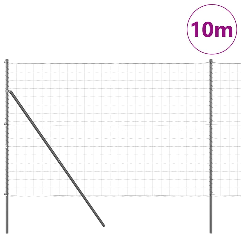 Euro Fence Ground Fix 10 x 1.6 m PVC-Coated Steel Grey Mesh