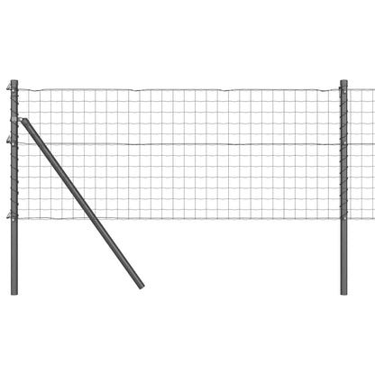 Euro Fence Ground Fix 25 x 0.8 m PVC-Coated Steel Grey Mesh