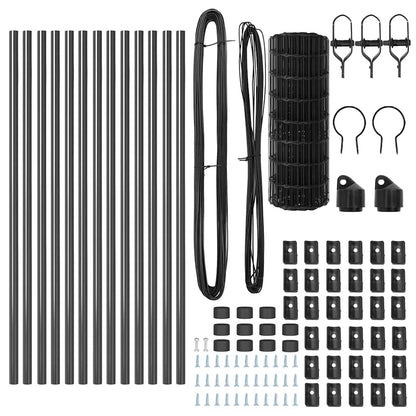 Euro Fence Ground Fix 25 x 0.6 m PVC-Coated Steel Grey Mesh