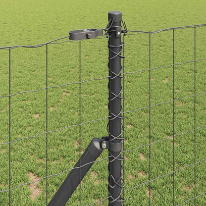 Euro Fence Ground Fix 25 x 1.2 m PVC-Coated Steel Grey Mesh