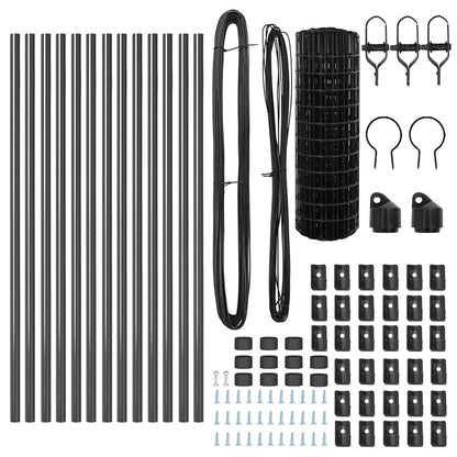 Euro Fence Ground Fix 25 x 0.6 m PVC-Coated Steel Grey Mesh