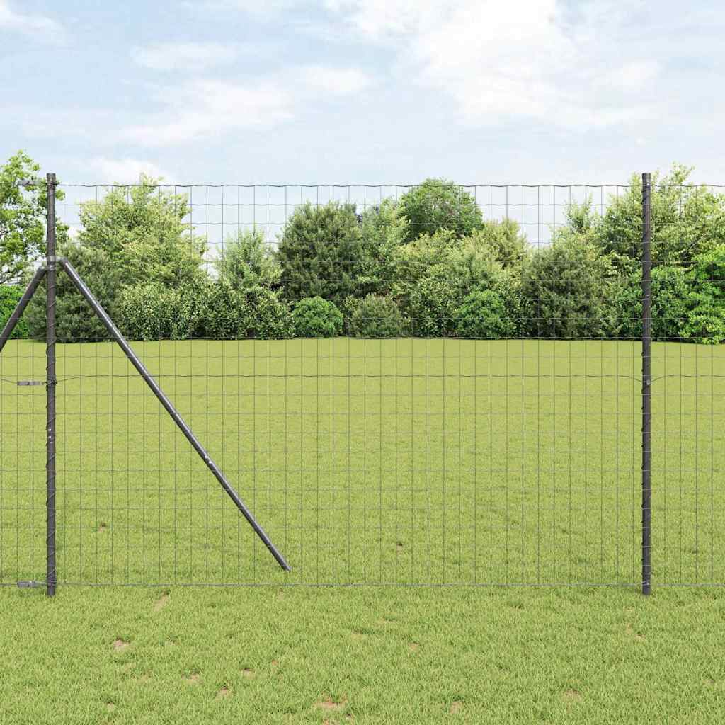 Euro Fence Ground Fix 10 x 1.5 m PVC-Coated Steel Grey Mesh