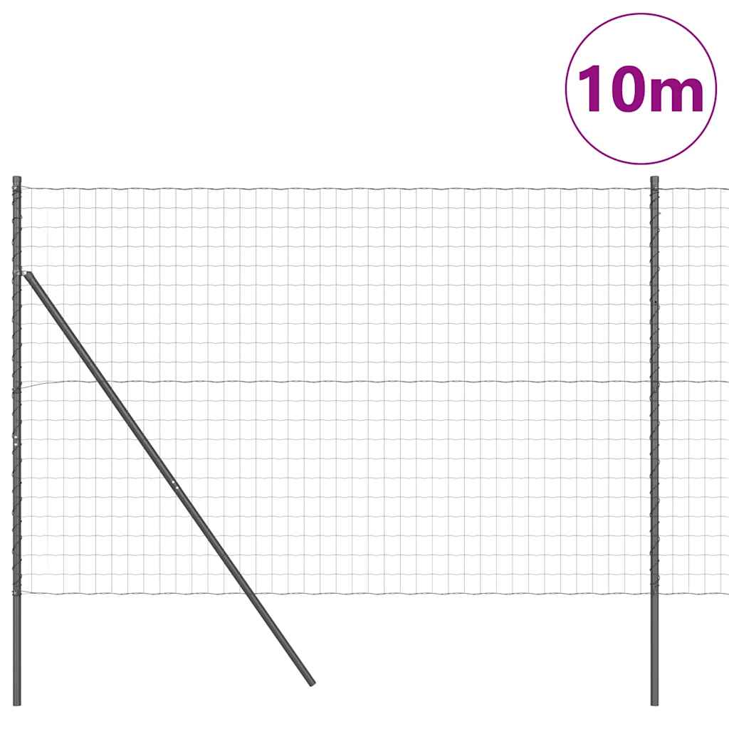 Euro Fence Ground Fix 10 x 1.5 m PVC-Coated Steel Grey Mesh
