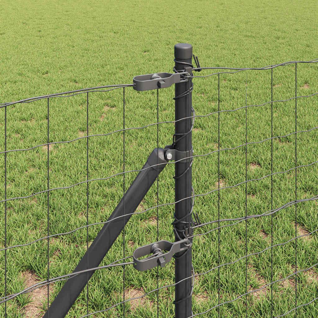 Euro Fence Ground Fix 25 x 0.4 m PVC-Coated Steel Grey Mesh