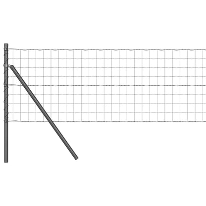 Euro Fence Ground Fix 25 x 0.8 m PVC-Coated Steel Grey Mesh