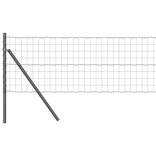 Euro Fence Ground Fix 50 x 0.4 m PVC-Coated Steel Grey Mesh