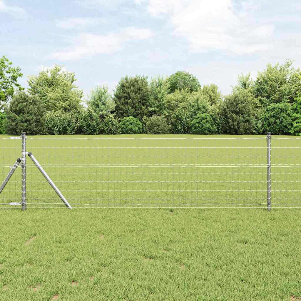 Euro Fence Ground Fix 10 x 0.4 m Galvanised Steel Silver Mesh