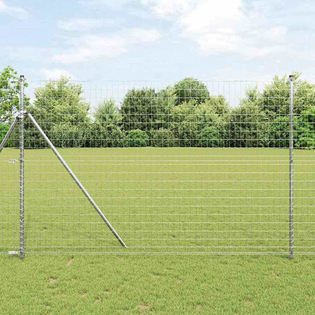 Outdoor Euro Fence Ground Fix 10 x 1.5 m Galvanised Steel Mesh