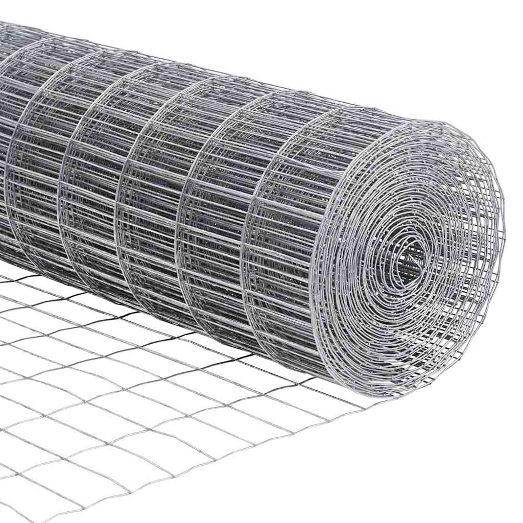 Outdoor Euro Fence Ground Fix 10 x 1.6 m Galvanised Steel Mesh