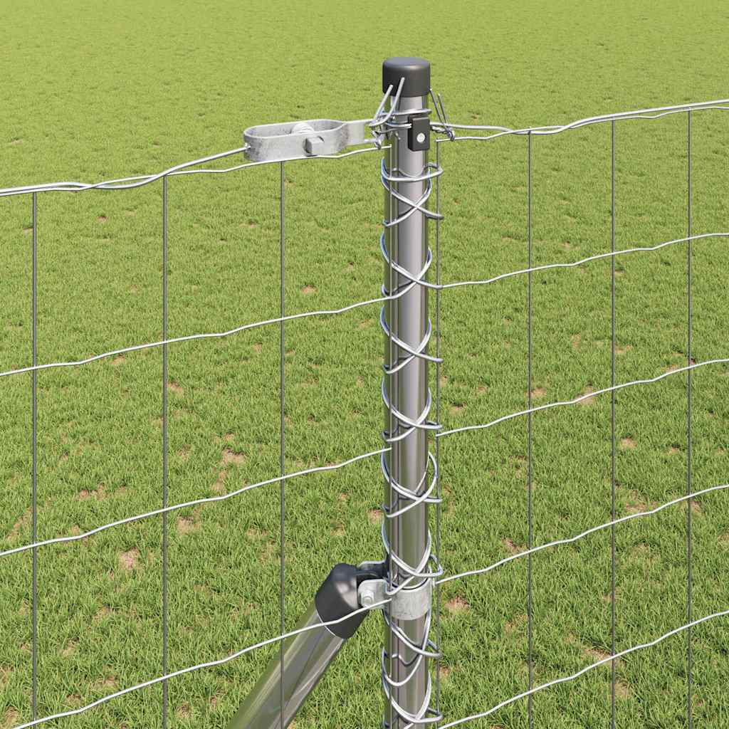 Outdoor Euro Fence Ground Fix 10 x 1.5 m Galvanised Steel Mesh