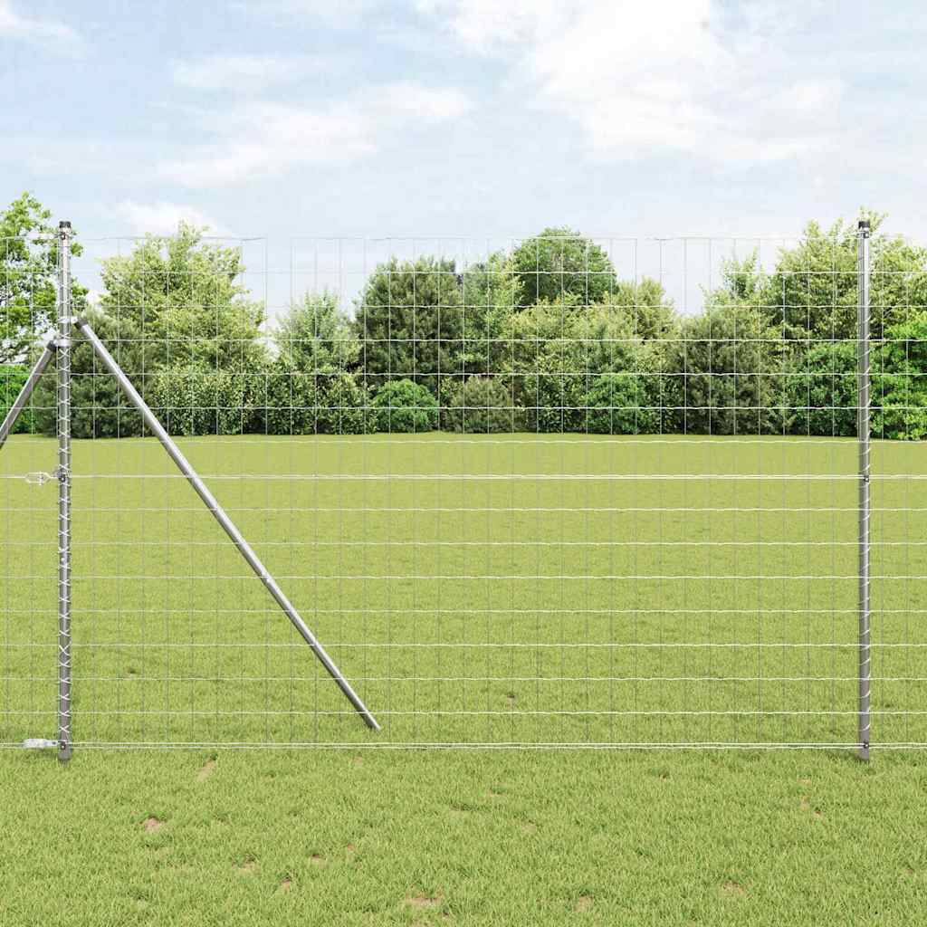 Outdoor Euro Fence Ground Fix 10 x 1.5 m Galvanised Steel Mesh