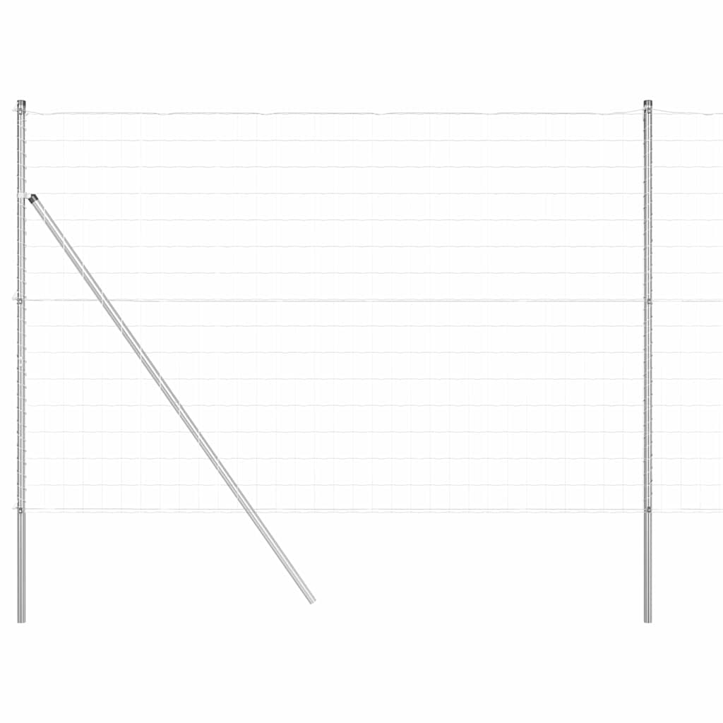 Outdoor Euro Fence Ground Fix 10 x 1.5 m Galvanised Steel Mesh