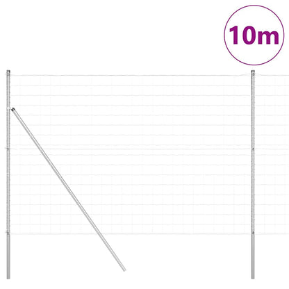 Outdoor Euro Fence Ground Fix 10 x 1.5 m Galvanised Steel Mesh