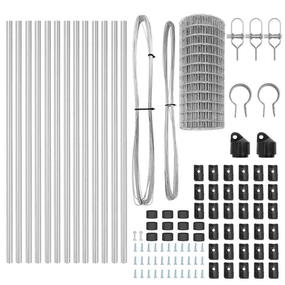 Outdoor Euro Fence Ground Fix 25 x 0.6 m Galvanised Steel Mesh