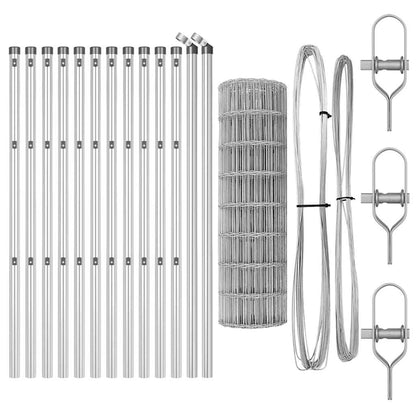 Outdoor Euro Fence Ground Fix 25 x 0.6 m Galvanised Steel Mesh