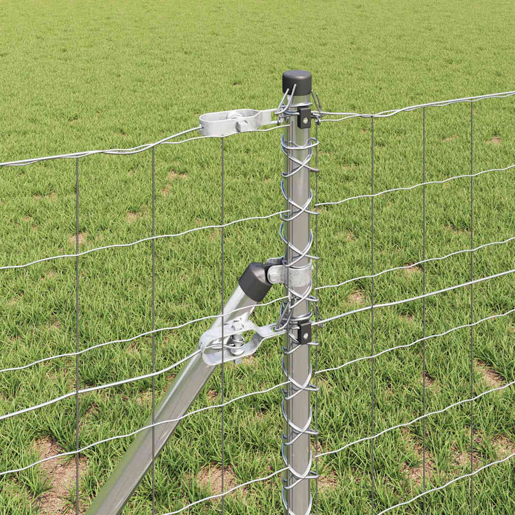 Outdoor Euro Fence Ground Fix 25 x 0.6 m Galvanised Steel Mesh