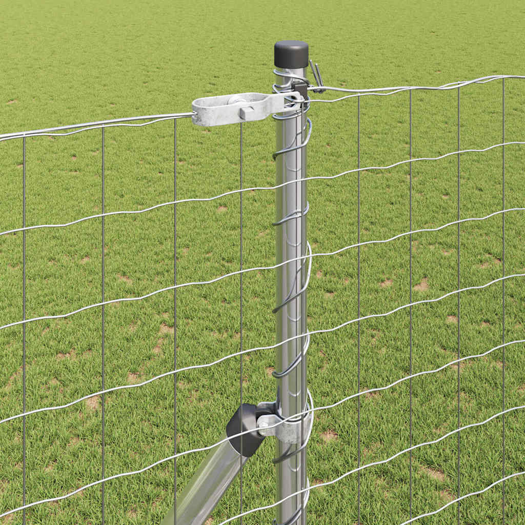 Euro Fence Ground Fix 10 x 1.5 m Galvanised Steel Silver Mesh