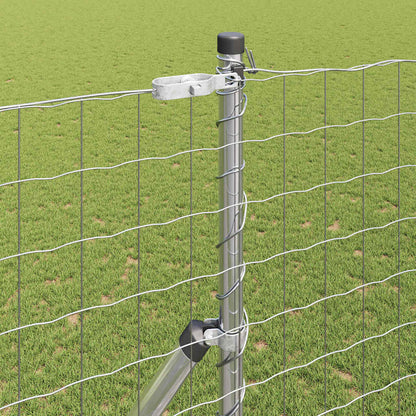 Euro Fence Ground Fix 10 x 1.5 m Galvanised Steel Silver Mesh