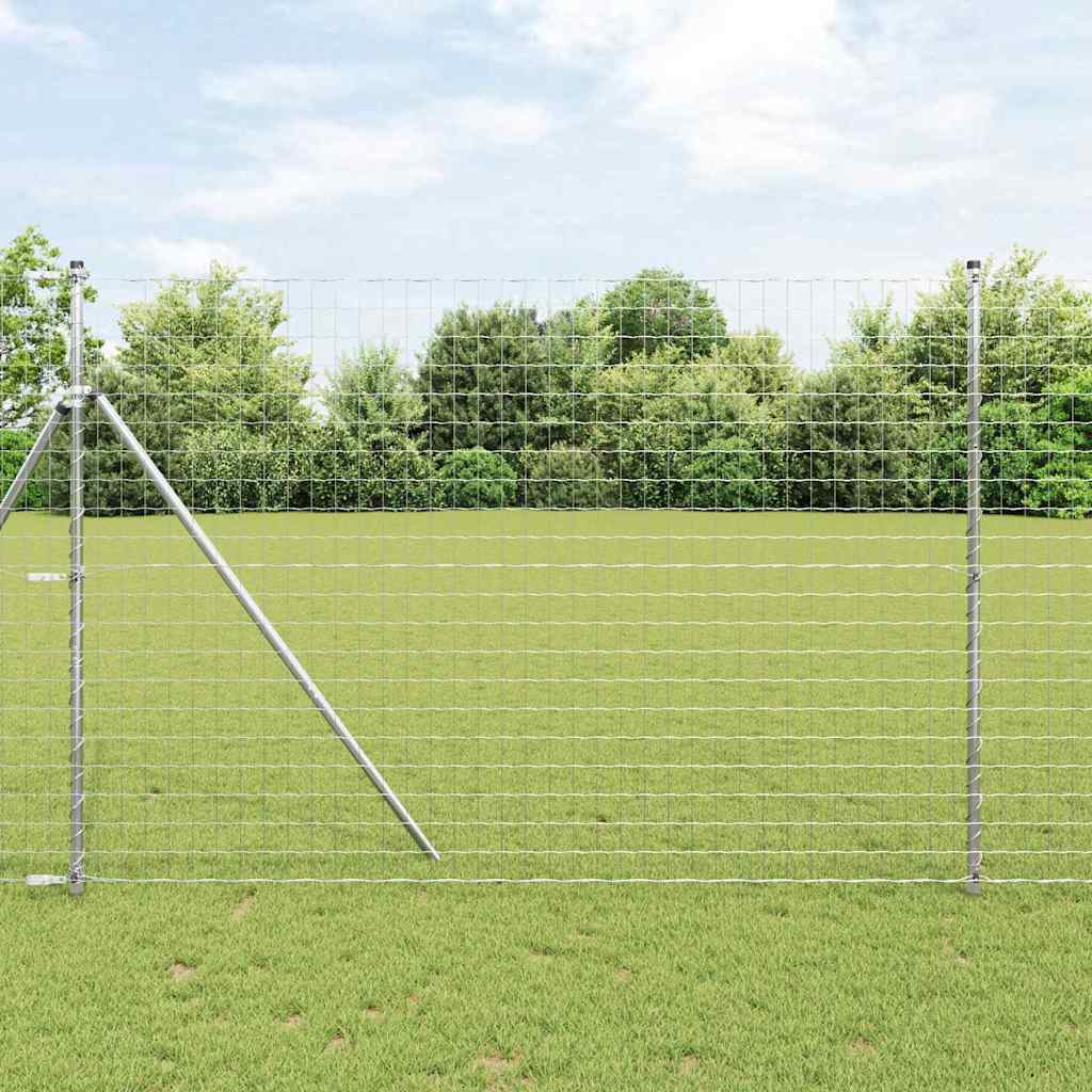 Euro Fence Ground Fix 10 x 1.5 m Galvanised Steel Silver Mesh