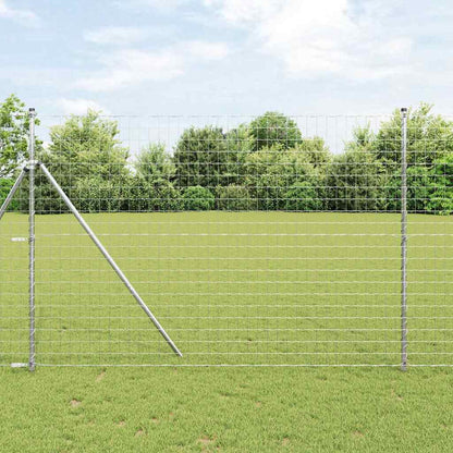 Euro Fence Ground Fix 10 x 1.5 m Galvanised Steel Silver Mesh