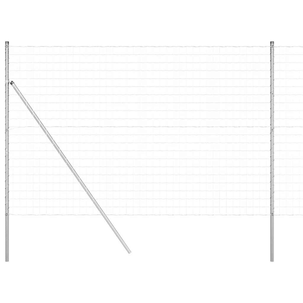 Euro Fence Ground Fix 10 x 1.5 m Galvanised Steel Silver Mesh