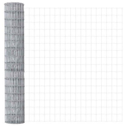 Euro Fence Ground Fix 10 x 1.5 m Galvanised Steel Silver Mesh